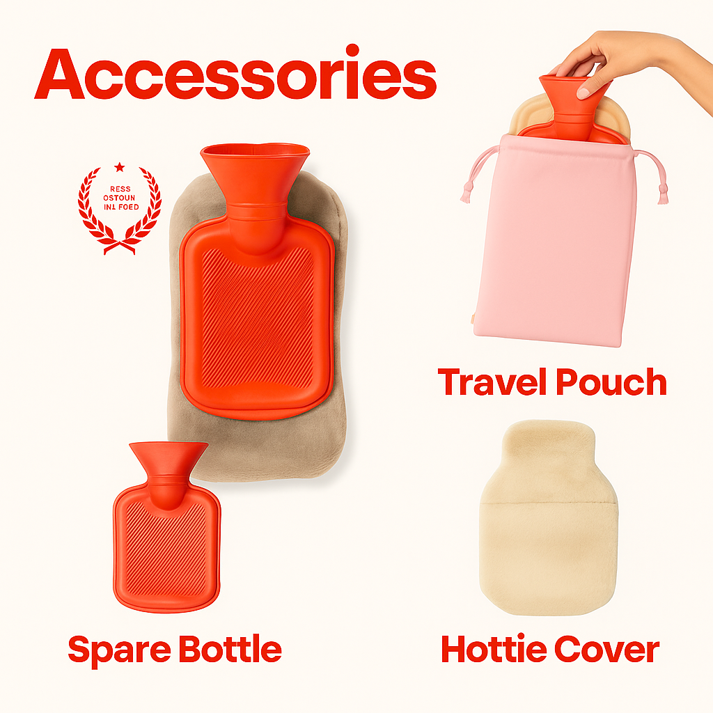 Vensonic™ Wearable Hot Water Bottle set (Free Gift: Cover + Travel Pouch)