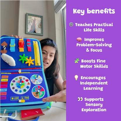 Vensonic™ 8 In 1 Montessori Busy Board