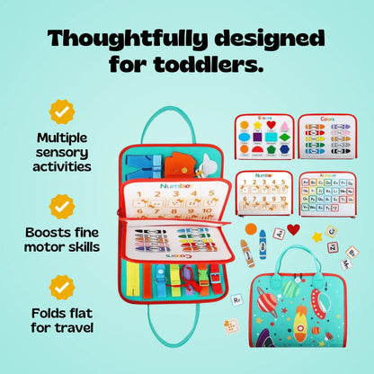 Vensonic™ 8 In 1 Montessori Busy Board